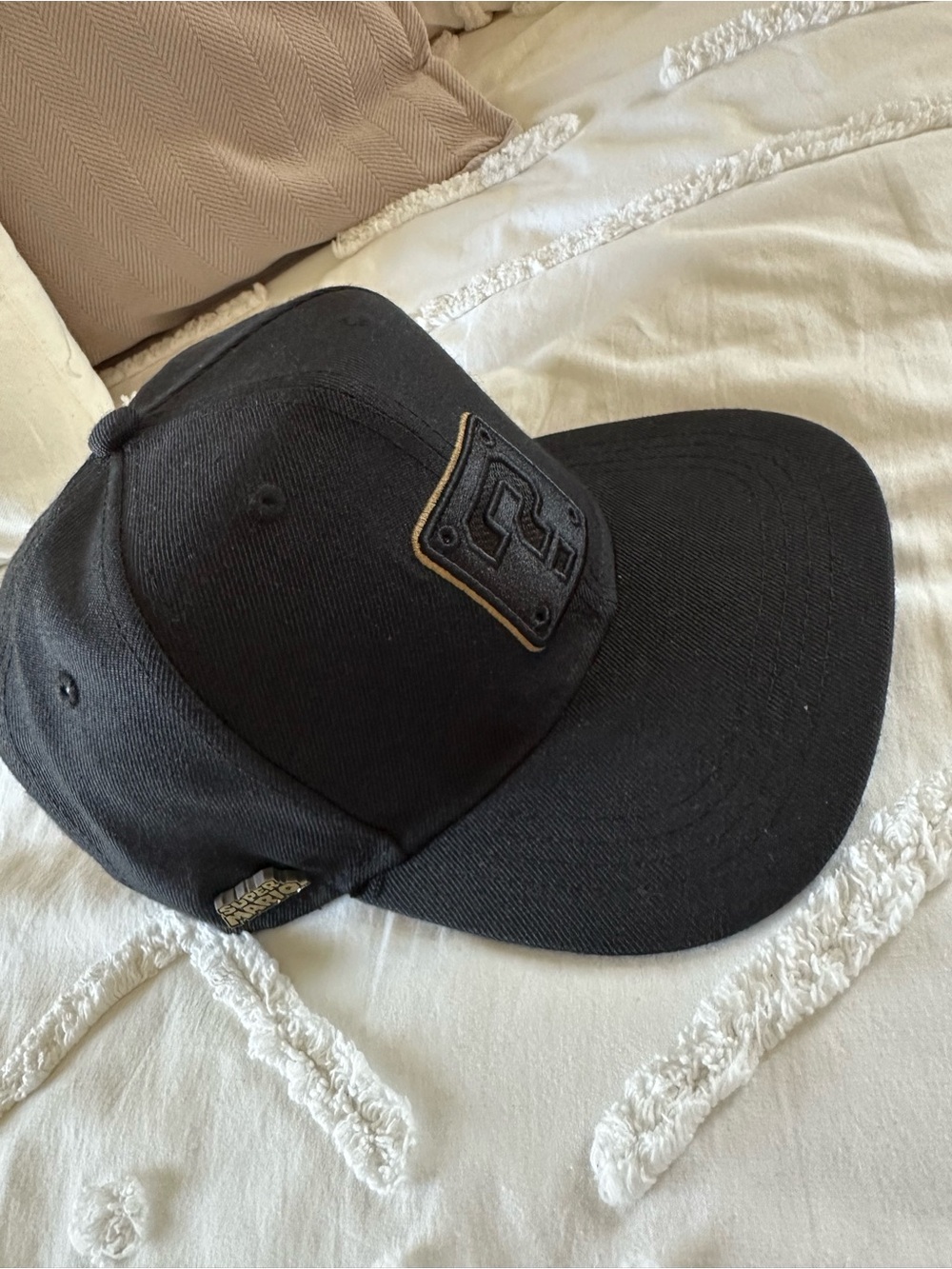 Super Mario Question Block SnapBack hat.